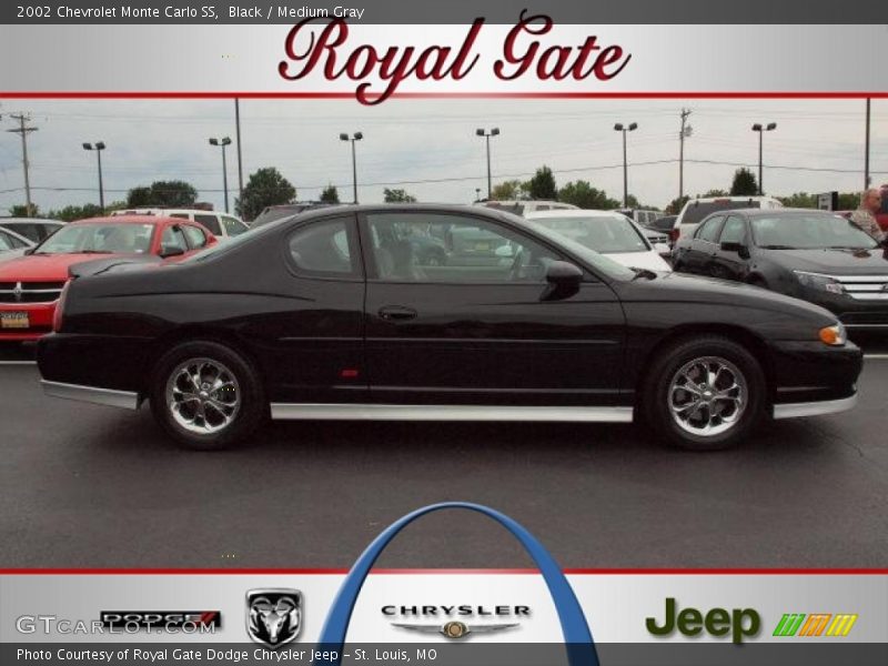 Black / Medium Gray 2002 Chevrolet Monte Carlo SS