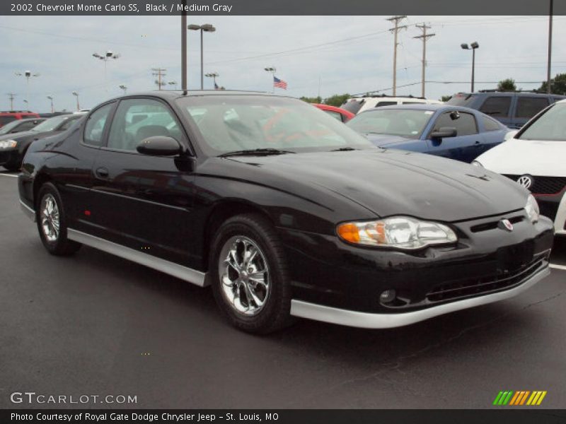 Black / Medium Gray 2002 Chevrolet Monte Carlo SS
