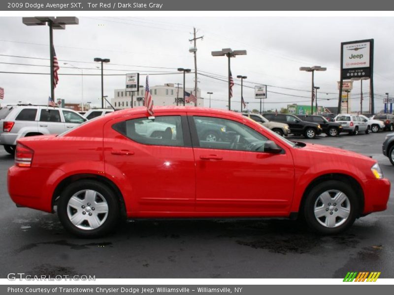 Tor Red / Dark Slate Gray 2009 Dodge Avenger SXT