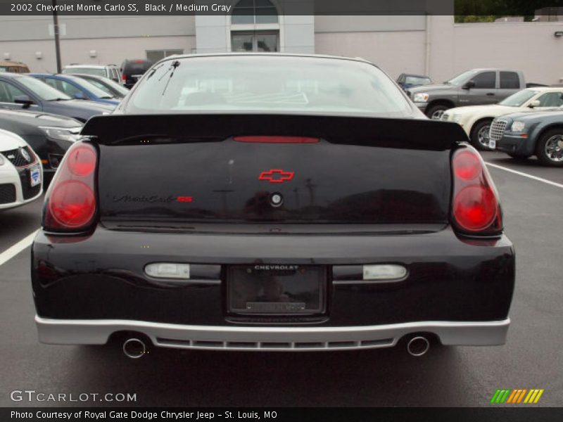Black / Medium Gray 2002 Chevrolet Monte Carlo SS