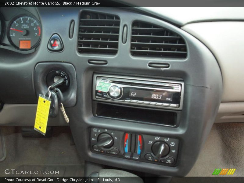 Black / Medium Gray 2002 Chevrolet Monte Carlo SS