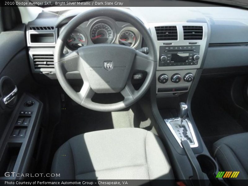 Bright Silver Metallic / Dark Slate Gray 2010 Dodge Avenger SXT