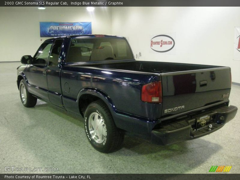 Indigo Blue Metallic / Graphite 2003 GMC Sonoma SLS Regular Cab