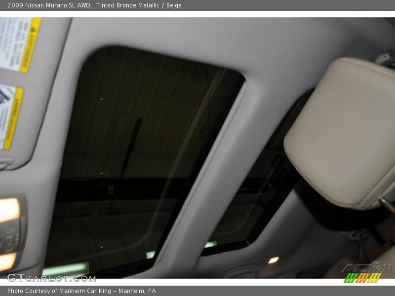 Tinted Bronze Metallic / Beige 2009 Nissan Murano SL AWD