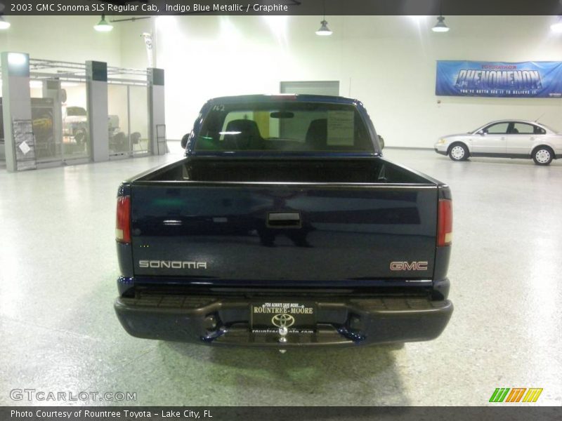 Indigo Blue Metallic / Graphite 2003 GMC Sonoma SLS Regular Cab