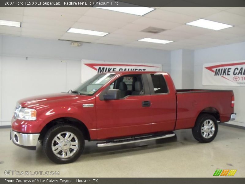 Redfire Metallic / Medium Flint 2007 Ford F150 XLT SuperCab