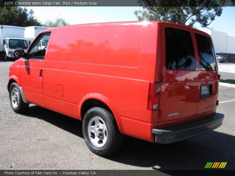 Red / Medium Gray 2005 Chevrolet Astro Cargo Van