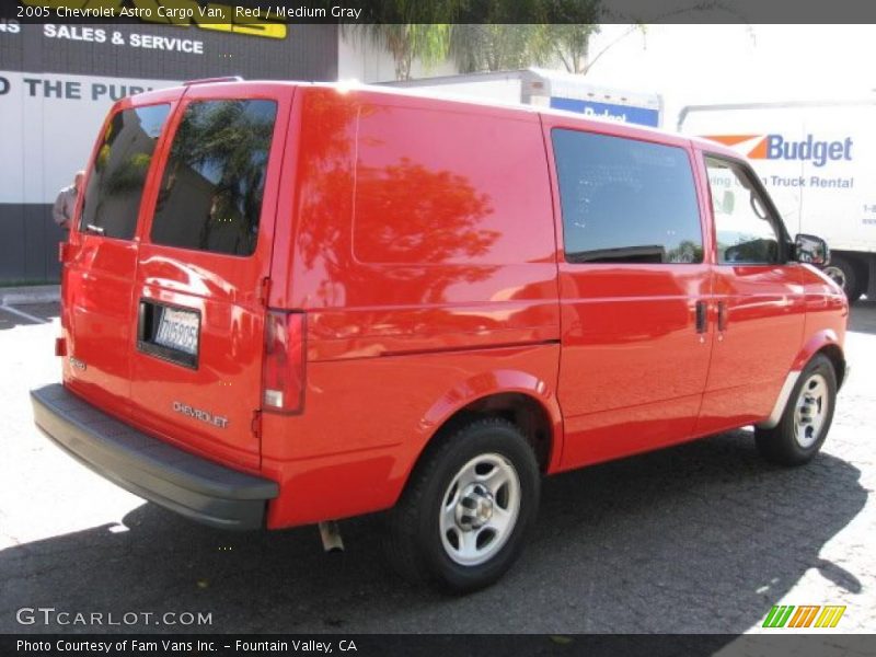 Red / Medium Gray 2005 Chevrolet Astro Cargo Van