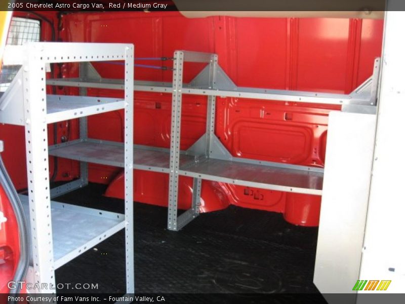 Red / Medium Gray 2005 Chevrolet Astro Cargo Van