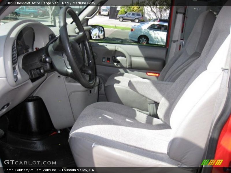 Red / Medium Gray 2005 Chevrolet Astro Cargo Van