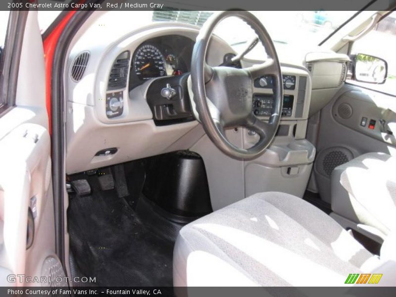 Red / Medium Gray 2005 Chevrolet Astro Cargo Van