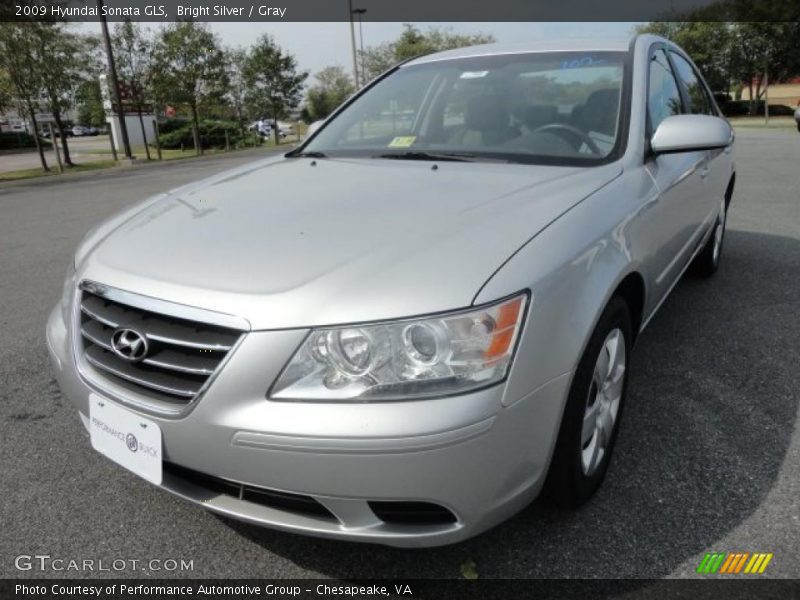 Bright Silver / Gray 2009 Hyundai Sonata GLS