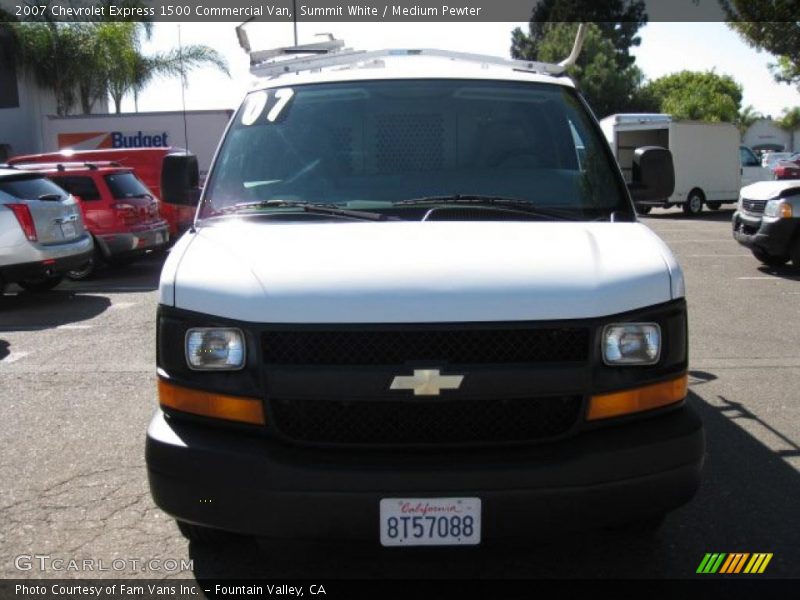 Summit White / Medium Pewter 2007 Chevrolet Express 1500 Commercial Van