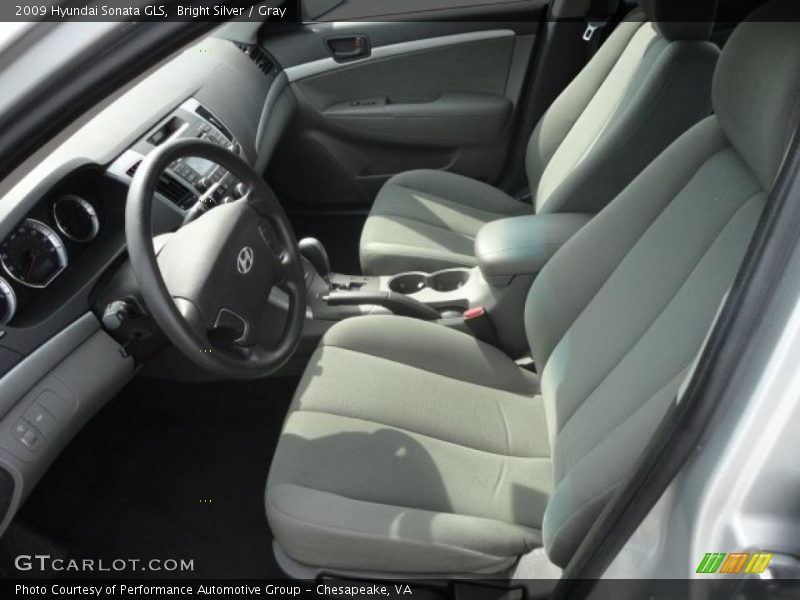 Bright Silver / Gray 2009 Hyundai Sonata GLS