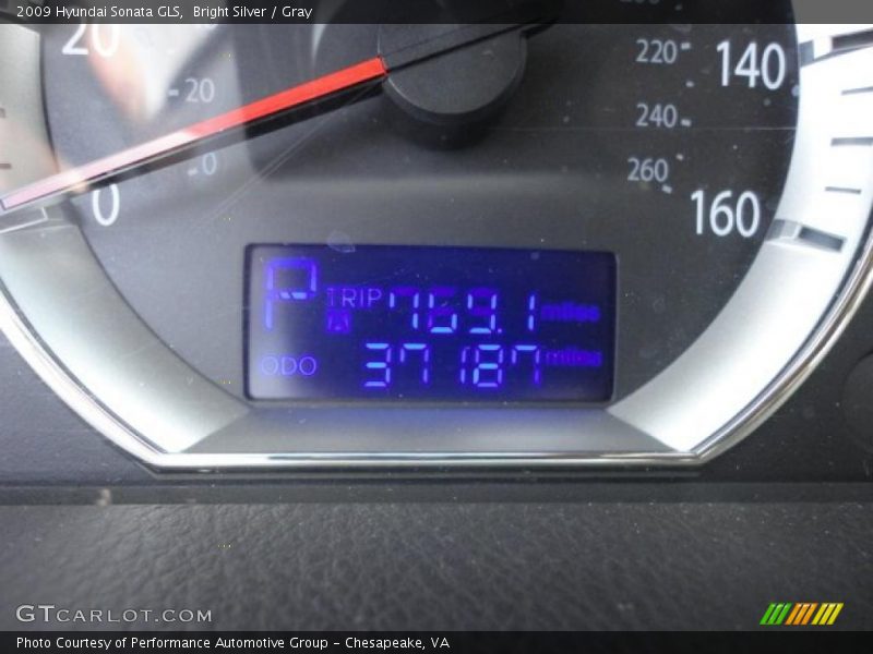Bright Silver / Gray 2009 Hyundai Sonata GLS