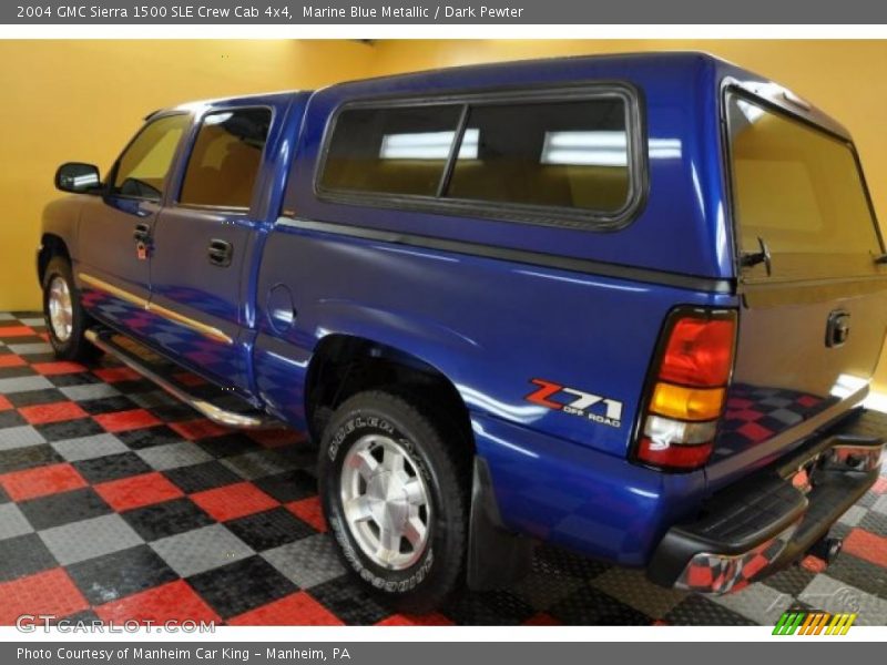 Marine Blue Metallic / Dark Pewter 2004 GMC Sierra 1500 SLE Crew Cab 4x4