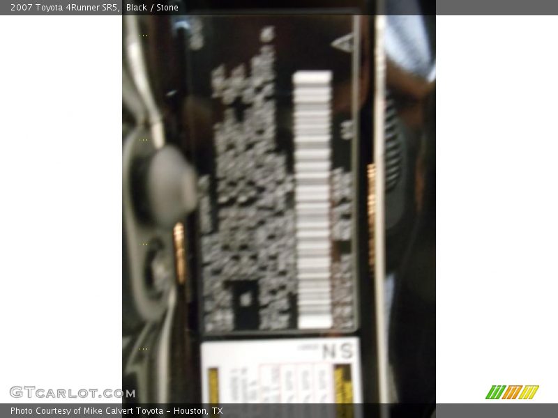 Black / Stone 2007 Toyota 4Runner SR5