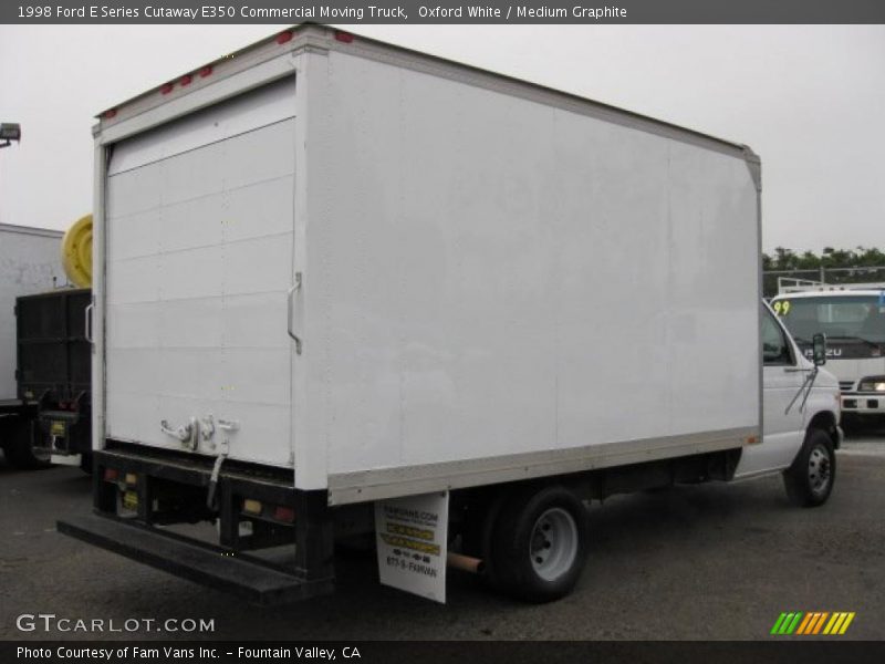 Oxford White / Medium Graphite 1998 Ford E Series Cutaway E350 Commercial Moving Truck