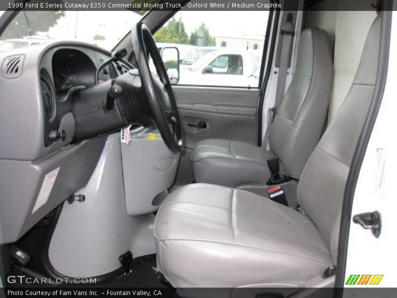 Oxford White / Medium Graphite 1998 Ford E Series Cutaway E350 Commercial Moving Truck