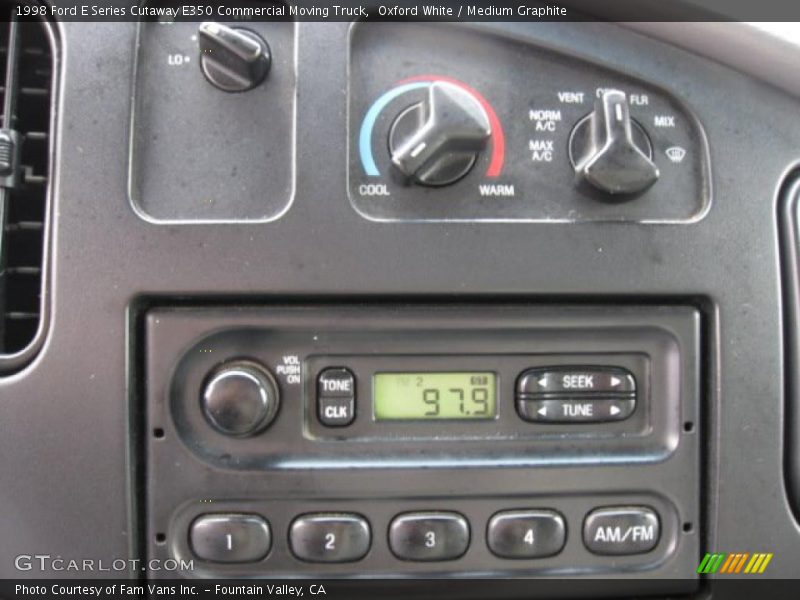 Oxford White / Medium Graphite 1998 Ford E Series Cutaway E350 Commercial Moving Truck