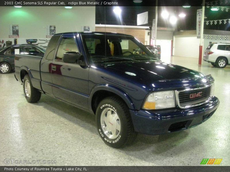 Indigo Blue Metallic / Graphite 2003 GMC Sonoma SLS Regular Cab
