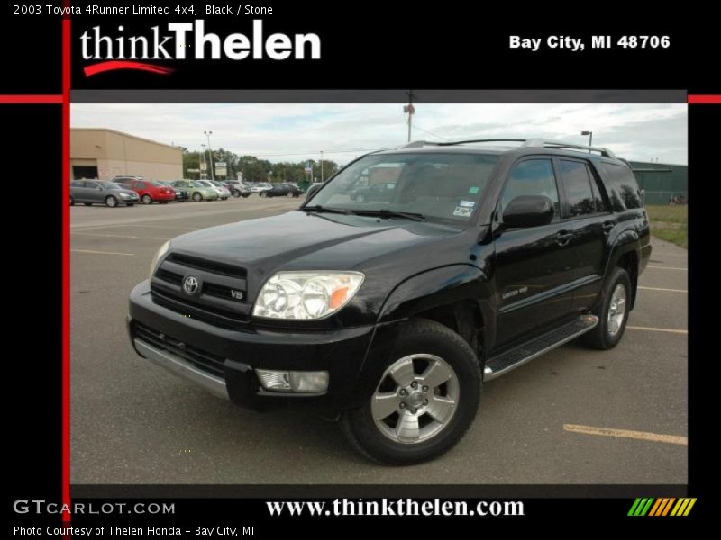 Black / Stone 2003 Toyota 4Runner Limited 4x4