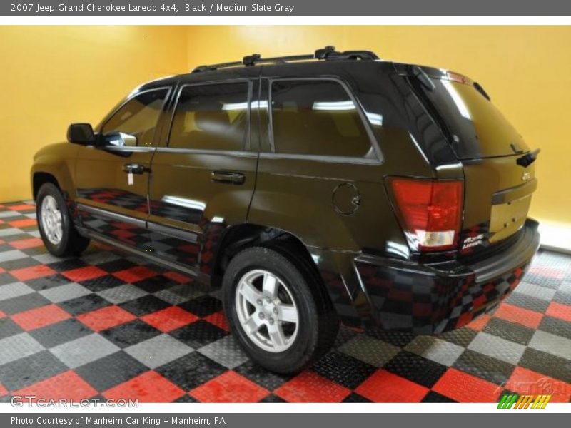 Black / Medium Slate Gray 2007 Jeep Grand Cherokee Laredo 4x4
