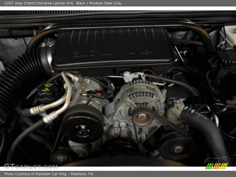Black / Medium Slate Gray 2007 Jeep Grand Cherokee Laredo 4x4