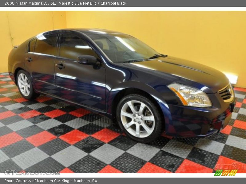 Majestic Blue Metallic / Charcoal Black 2008 Nissan Maxima 3.5 SE