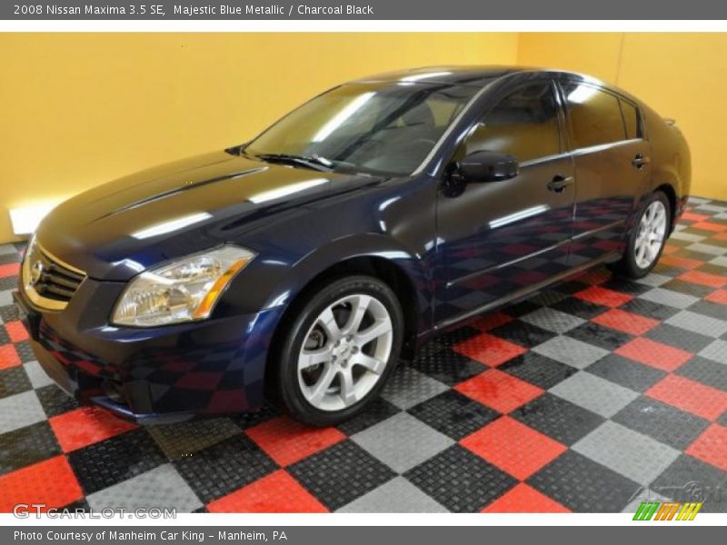 Majestic Blue Metallic / Charcoal Black 2008 Nissan Maxima 3.5 SE