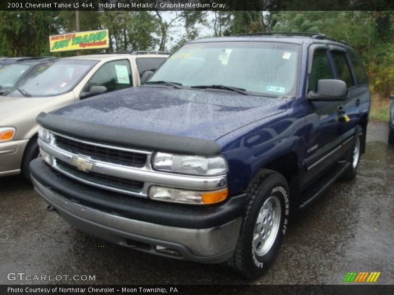 Indigo Blue Metallic / Graphite/Medium Gray 2001 Chevrolet Tahoe LS 4x4