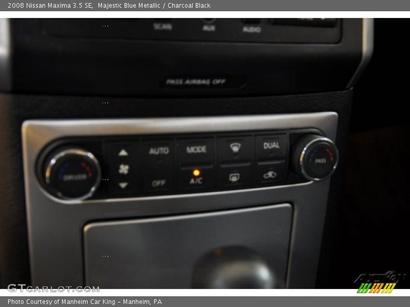 Majestic Blue Metallic / Charcoal Black 2008 Nissan Maxima 3.5 SE