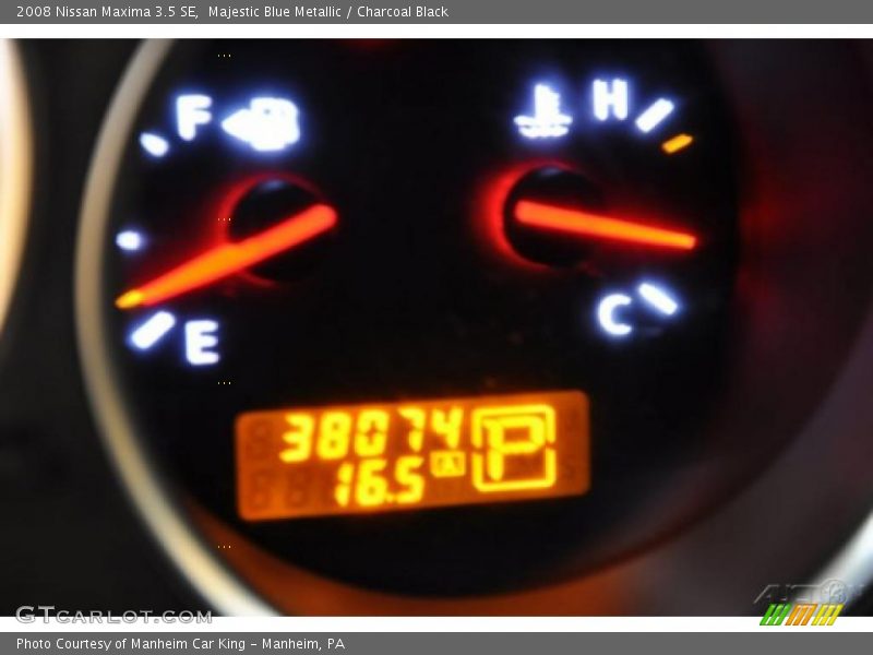 Majestic Blue Metallic / Charcoal Black 2008 Nissan Maxima 3.5 SE