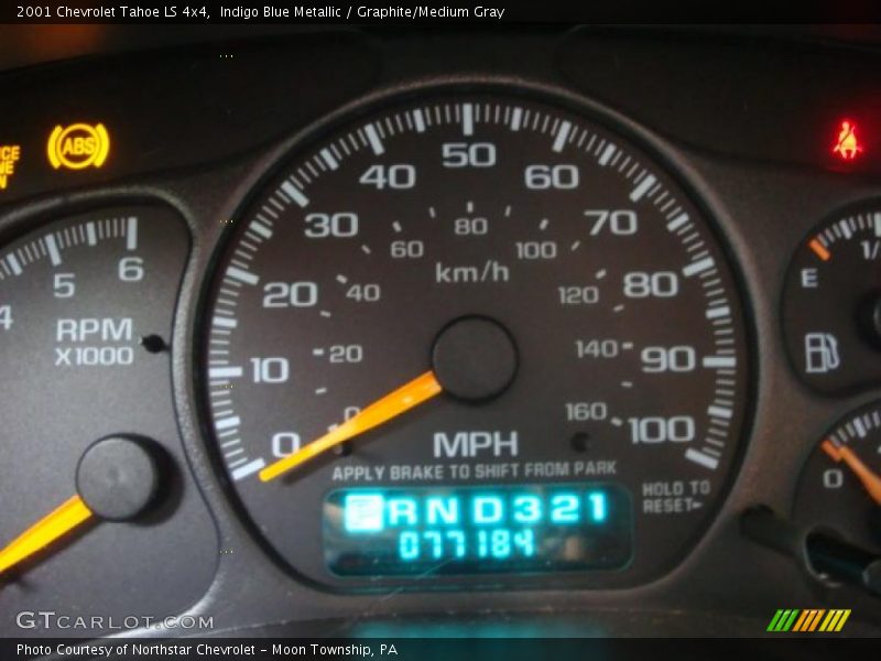 Indigo Blue Metallic / Graphite/Medium Gray 2001 Chevrolet Tahoe LS 4x4