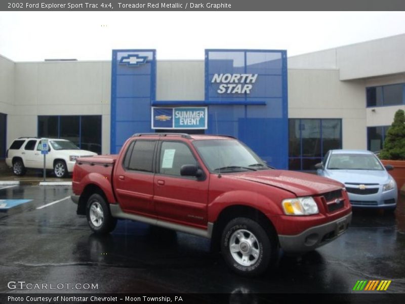 Toreador Red Metallic / Dark Graphite 2002 Ford Explorer Sport Trac 4x4