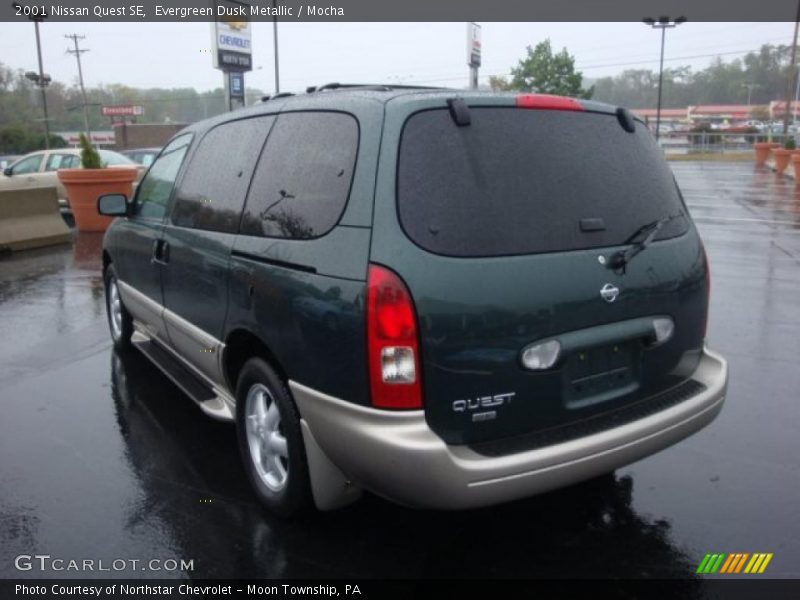Evergreen Dusk Metallic / Mocha 2001 Nissan Quest SE
