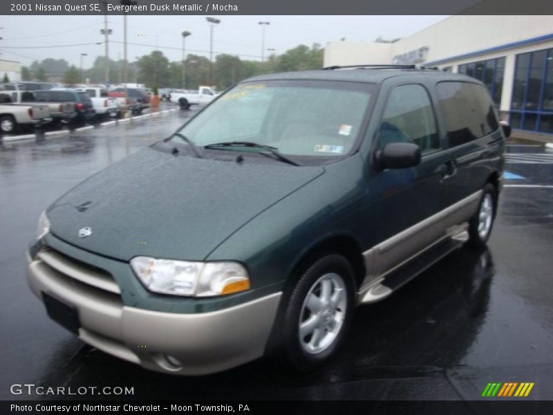 Evergreen Dusk Metallic / Mocha 2001 Nissan Quest SE