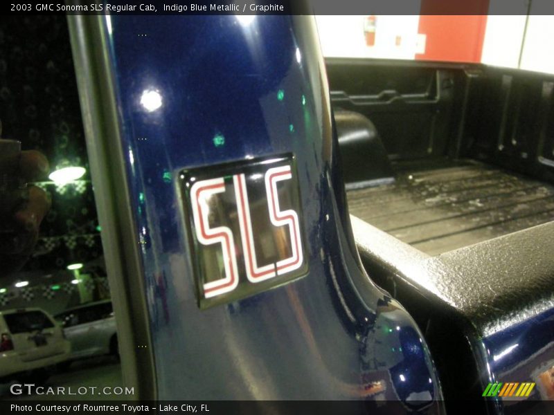 Indigo Blue Metallic / Graphite 2003 GMC Sonoma SLS Regular Cab