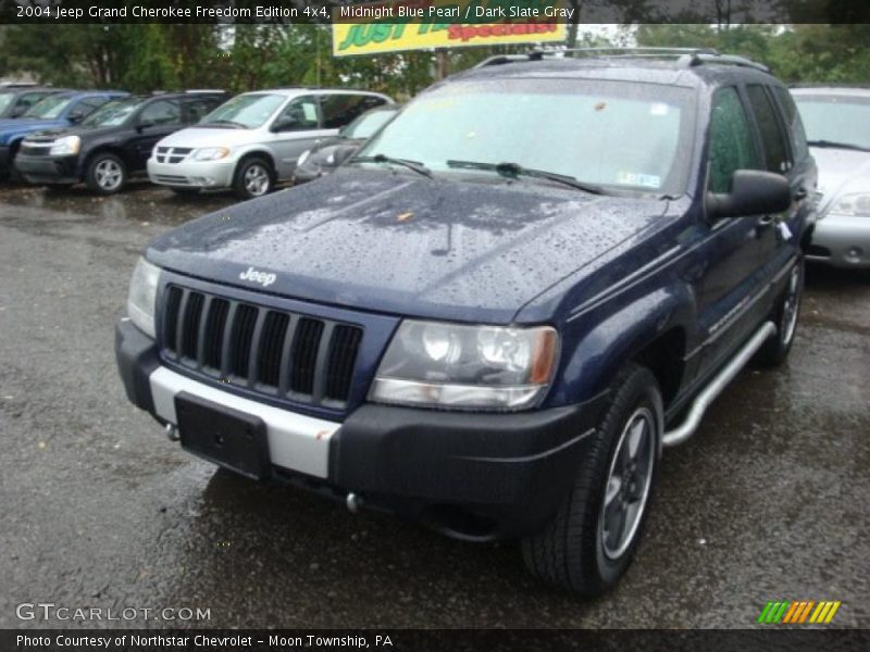 Midnight Blue Pearl / Dark Slate Gray 2004 Jeep Grand Cherokee Freedom Edition 4x4