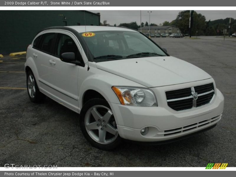 Stone White / Dark Slate Gray/Blue 2009 Dodge Caliber R/T