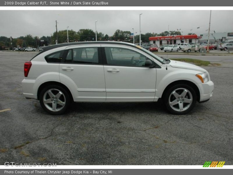 Stone White / Dark Slate Gray/Blue 2009 Dodge Caliber R/T