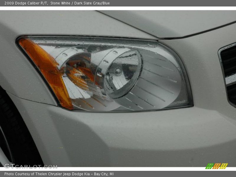 Stone White / Dark Slate Gray/Blue 2009 Dodge Caliber R/T