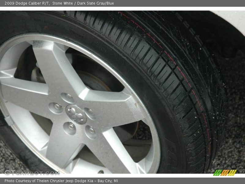 Stone White / Dark Slate Gray/Blue 2009 Dodge Caliber R/T