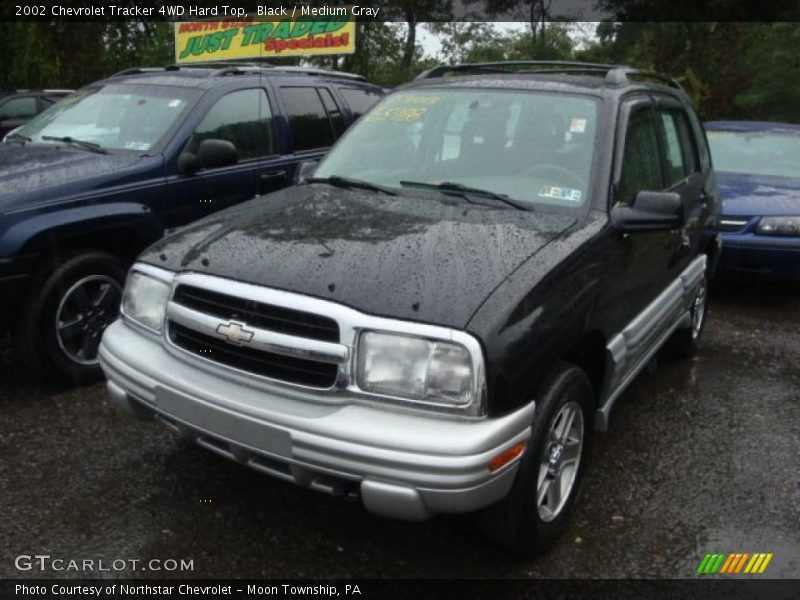 Black / Medium Gray 2002 Chevrolet Tracker 4WD Hard Top