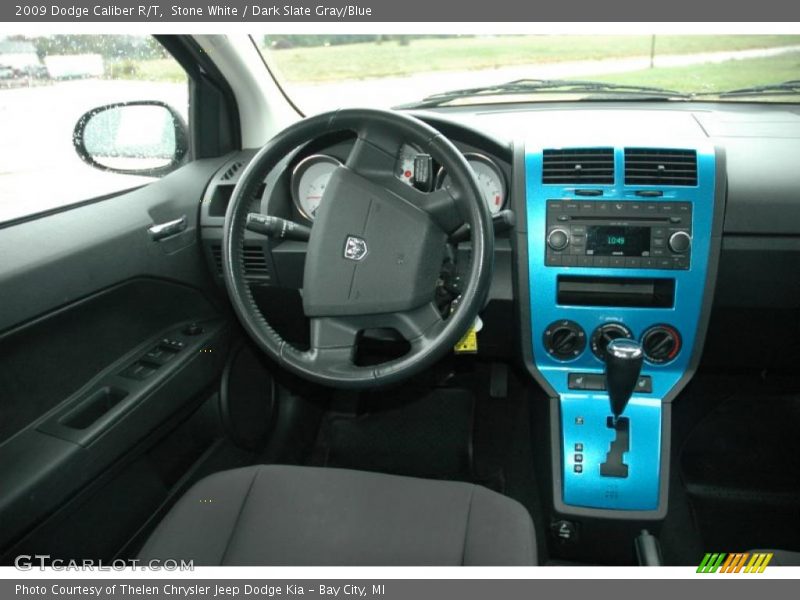 Stone White / Dark Slate Gray/Blue 2009 Dodge Caliber R/T