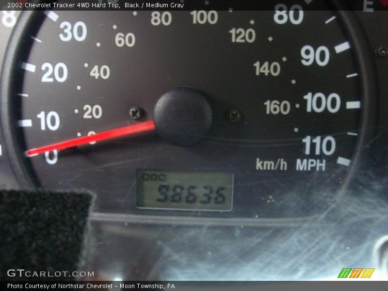 Black / Medium Gray 2002 Chevrolet Tracker 4WD Hard Top