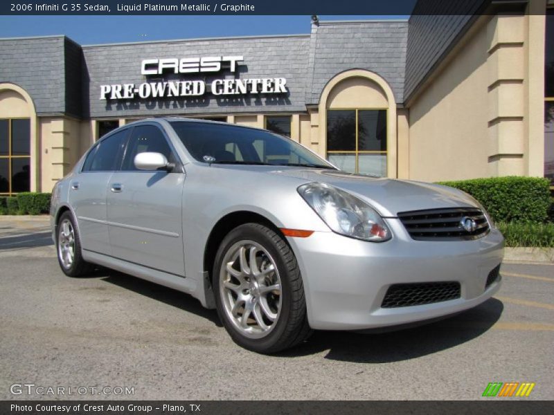 Liquid Platinum Metallic / Graphite 2006 Infiniti G 35 Sedan