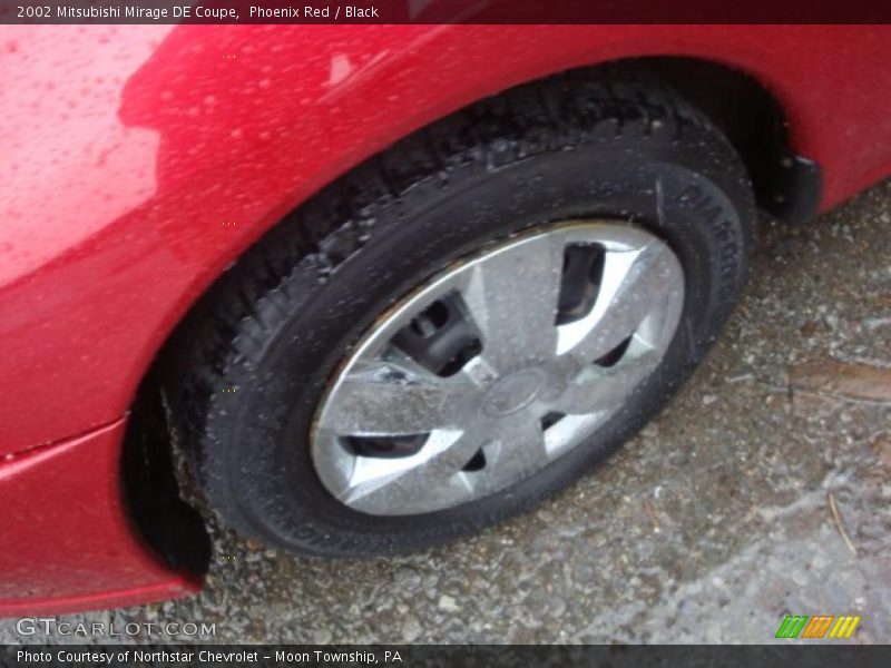 Phoenix Red / Black 2002 Mitsubishi Mirage DE Coupe