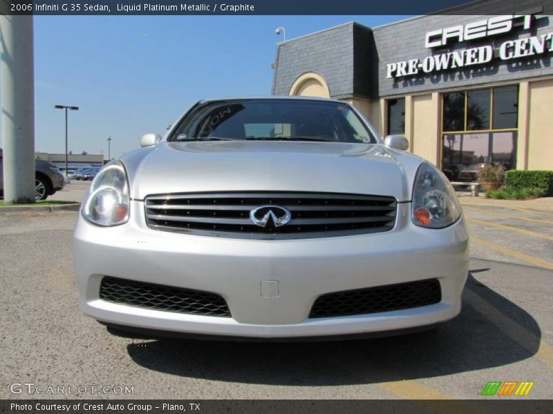 Liquid Platinum Metallic / Graphite 2006 Infiniti G 35 Sedan