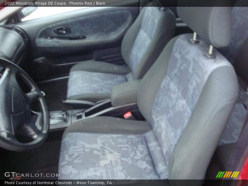 Phoenix Red / Black 2002 Mitsubishi Mirage DE Coupe